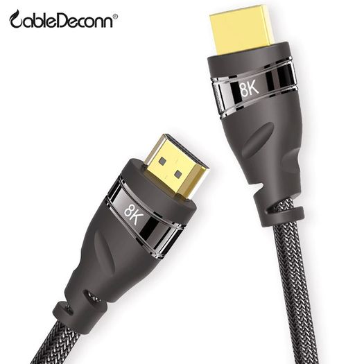 CableDeconn 5M Premium HDMI 2.1 UHD/3D 8K (7680x4320@60Hz) 48Gbps (Nylon Braided/Gold Plated) Cable (Brand New/Warranty)