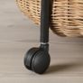 IKEA LUBBAN Trolley table with storage / rattan Image 7
