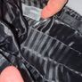Victorias Secret Cross Body Bag Gray Chevron V-Quilted Studded Purse New Image 6