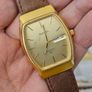 Vintage Swiss Made Bulova Gold Plated Swiss Watch Quartz 1980s Image 6