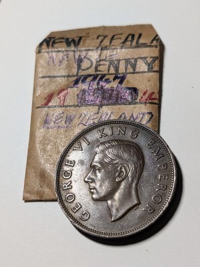 New Zealand 1947 Penny