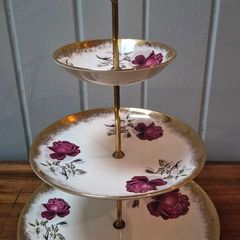 Vintage Cake Plate Stand