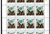 2009 Ireland Death Centenary of John Millington Synge Stamp Sheetlet Plate 1B1B1B1B Mint Never Hinged (MNH)
