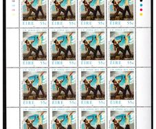 2009 Ireland Death Centenary of John Millington Synge Stamp Sheetlet Plate 1B1B1B1B Mint Never Hinged (MNH)