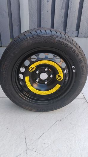 tyre Brand New Genuine Skoda / VW 16" Full-Size Spare Wheel & Continental Tyre (5x112)