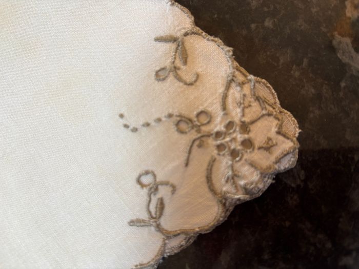 Vintage Set of 6 Embroidered Napkins