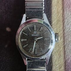 Vintage 1970s Nivada Swiss Manual-Wind Ladies Dress Watch, Stardust Dial, Running Fine