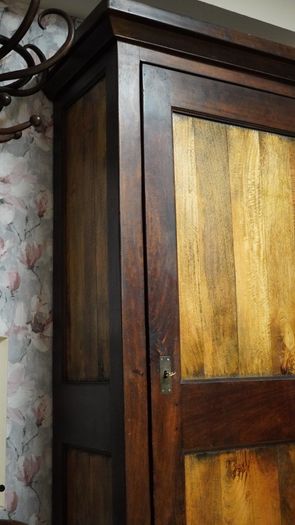 Solid Mango Wood Rustic Cupboard