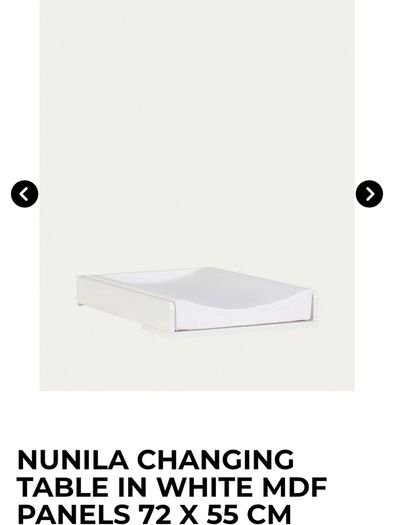 Nunila changing table with mattress