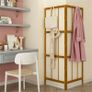 Bamboo Coat and Hat Rack Solid Wood Combination Stand Angularly Foldable Coat Rack Free-standing Image 2