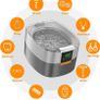 FREE EXPRESS SHIPPING Ultrasonic Jewelry Cleaner, 750ml Sonic Cleaner with Digital Timer for Eyeglasses, Rings, Coins, Silver, Denture Ultrasonic Cleaner Solution for Gifts Image 5