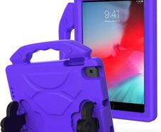 For Apple iPad Mini 4 / 5 Kids Friendly Case Shockproof Cover With Thumbs Up - Purple