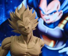 3D Printed Vegeta From Dragon Ball Z Figurine