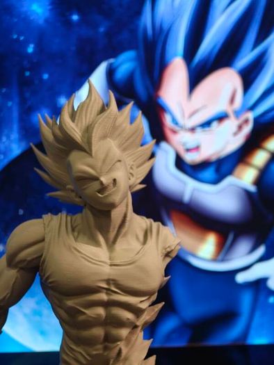 3D Printed Vegeta From Dragon Ball Z Figurine