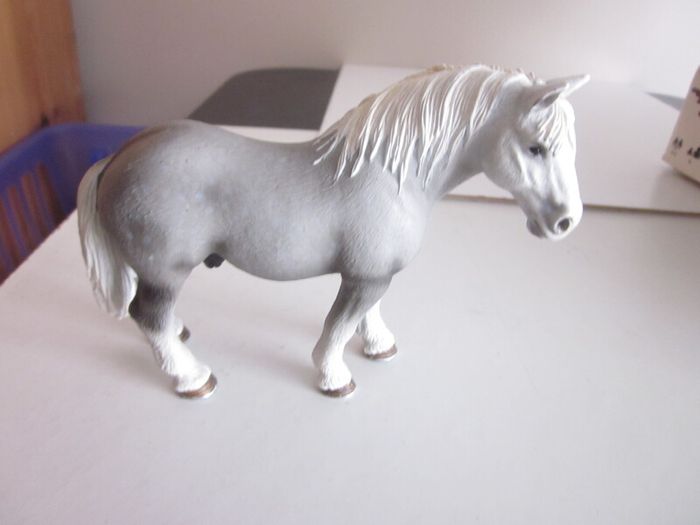 2006 Schleich Percheron Stallion Dapple Grey Horse