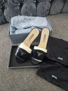 Prada leater mules!