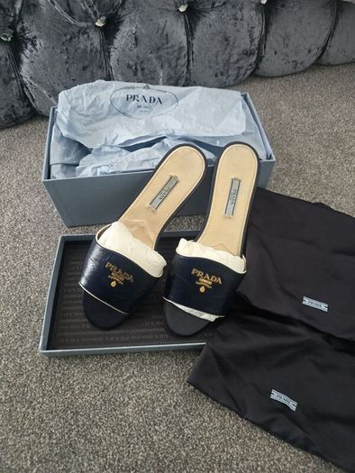 Prada leater mules!