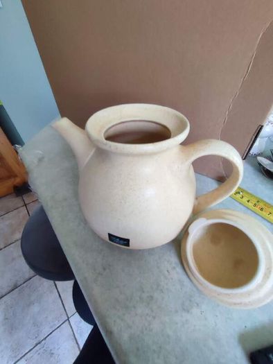 Set Of 2 Beige Tea  And Coffee Pot  St. Michael's House Pottery Dublin
