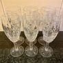 Six Waterford Crystal Araglin Wine Glasses Image 2