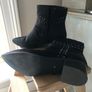 black leather Maruti ankle boots Image 2
