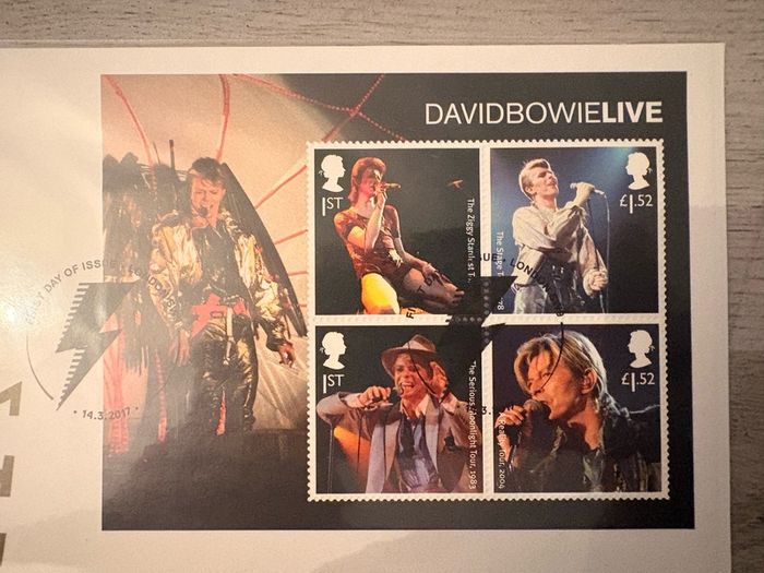 David Bowie 1st Edition set of stamps