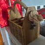 Rustic Wooden Six pack beer drink carrier Image 3