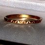Vintage Hallmarked 9k Yellow Gold Geometric Ring Image 5