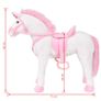 Standing Plush Toy Unicorn White and Pink XXL Image 6
