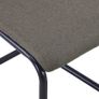 Cantilever Dining Chairs 2 pcs Taupe Fabric Image 6
