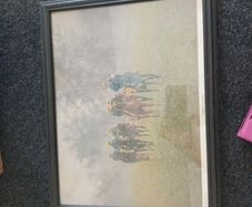 vintage print race horse picture