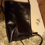 Banana Republic Black Duo Leather Envelope Bag Image 3