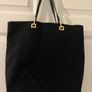 Black Gucci Monogram Tote Bag Image 2