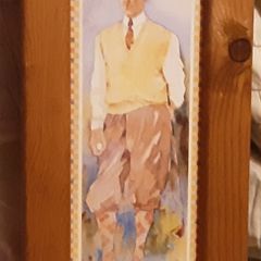 male golfing picture
