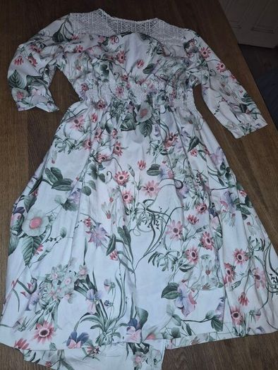 White floral dress