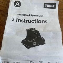 THULE Footpack 754 for car without rails or roof fixings