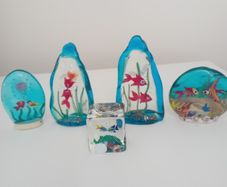 Murano miniture glass aquarium