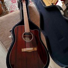 Mahogany Fender CD-140SCE - Semi Acoustic Guitar