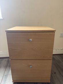 2 Drawer Bedside Locker / Small Storage Cabinet