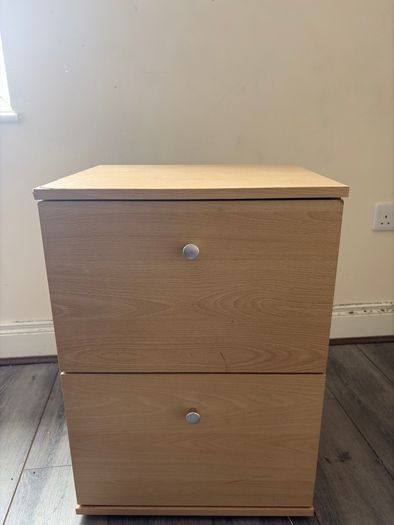 2 Drawer Bedside Locker / Small Storage Cabinet