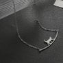 Silver Cat Pendant Whimsical & Minimalist Charm Image 7