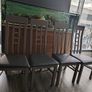 Wooden dining chairs with cushions Image 2