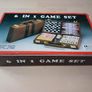 6 in 1 Game Set (Chess Backgammon Draughts Dominos Leather Case Travel Board Game) Image 2