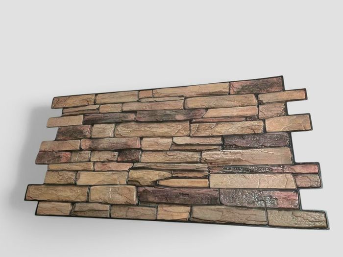 Natural Stone brick Effect 3D PVC Plastic Wall