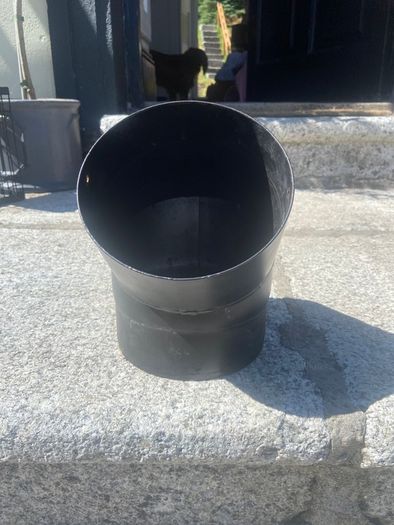 Wood burning stove elbow