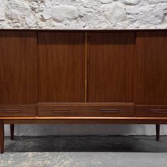 Mid Century Modern Danish Teak Sideboard by Kurt Ostervig