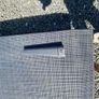 2 black pvc Sun loungers ahd grey cushions Image 4
