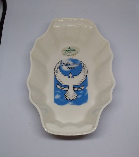 Vintage Donegal Parian China Dish - Millennium 2000 Peace Dove