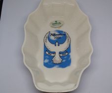 Vintage Donegal Parian China Dish - Millennium 2000 Peace Dove