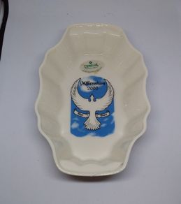 Vintage Donegal Parian China Dish - Millennium 2000 Peace Dove
