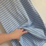 UK16, Joules Riva Sleeveless Jersey Dress Blue & White Stripe with Floral Detail Image 7